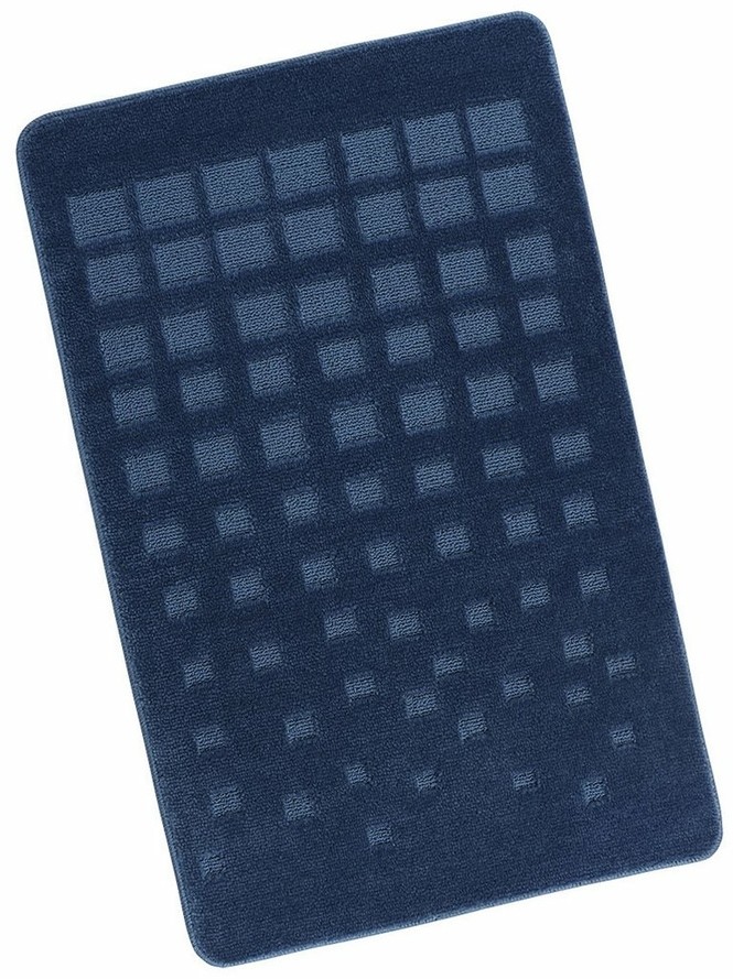 Bellatex Dywanik łazienkowy Standard Płytki niebieski, 60 x 100 cm