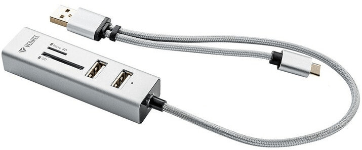 Yenkee Yenkee hub USB USB C OTG HUB + czytnik YHC 103 SR