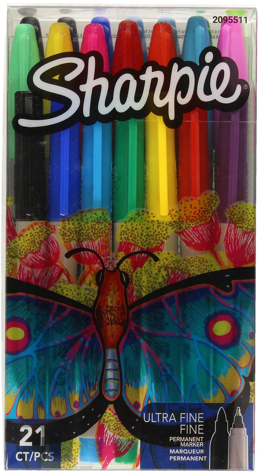 Sharpie Markery permanentne 21kol Fine + Ultra Fine
