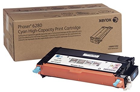 Xerox 106R01392 Phaser 6280 toner cartridge for wysoka pojemność 5.900 stron, Cyan XE106R01392