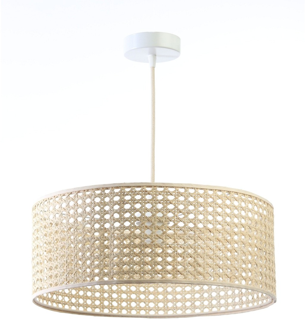 Koncept BPSKONCEPT Lampa wisząca beżowy rattan Rotang BPS 0N0-002-60cm