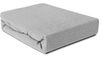 Darymex Prześcieradło Frotte z gumką popielate 120x200 dx-120-pft-024
