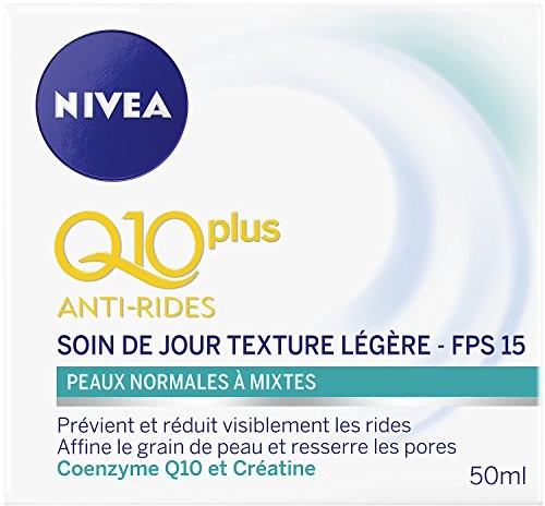 Nivea Q10 + Anti-rides Soin de Jour Texture Légre peaux normalnego mixtes 50 m 867950540010
