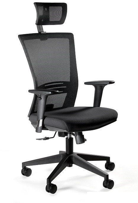Unique Meble Krzesło biurowe obrotowy ERGONIC, ergonomiczne, z zagłówkiem