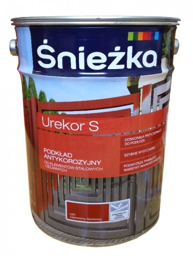 Śnieżka UREKOR S Podk$377ad Antykorozyjny Czerwony Tl. 5 L N-765