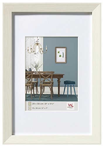 Walther wzornictwo fiorito rama drewniana ramka na zdjęcia, drewno, białe, 50 x 60 cm EF060W
