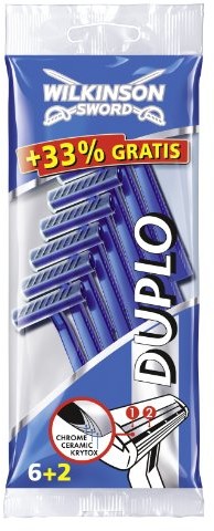 Wilkinson Sword Duplo drodze optycznej gaz 6 + 2 sztuki do trawy, 4er Pack (4 X 8 sztuki) 93213