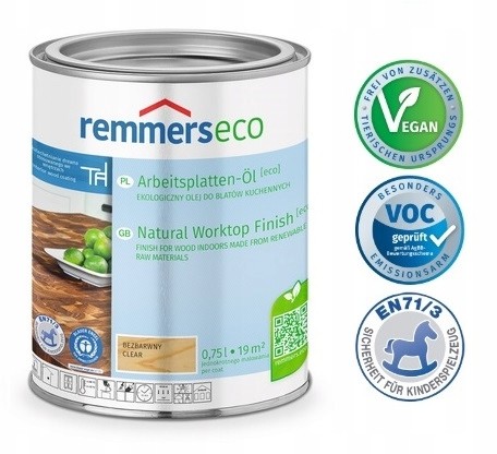 Remmers olej do blatów bezbarwny mat Eco 0,75L