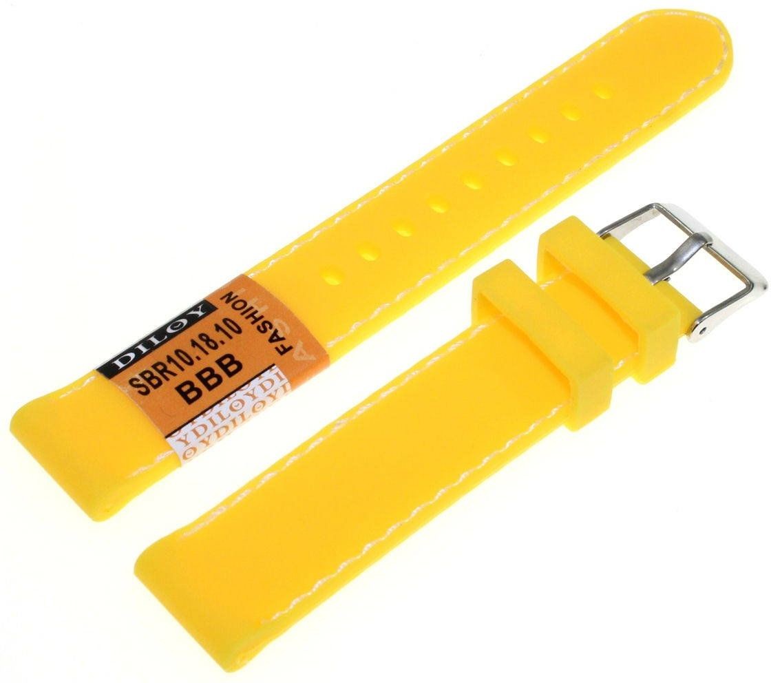 Diloy Silikonowy pasek do zegarka 18 mm SBR10.18.10 SBR10.18.10