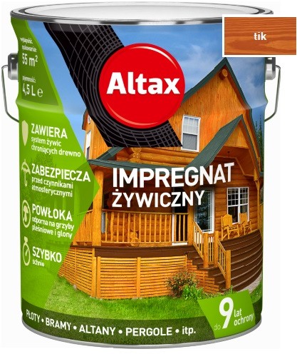 Altax impregnat $239ywiczny, tik, 4.5l