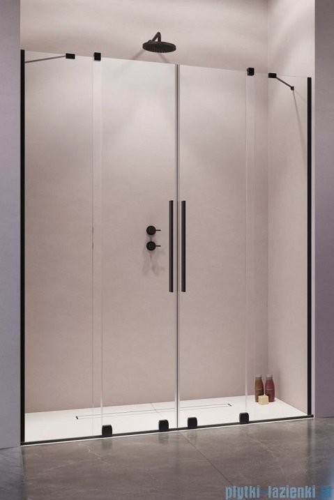 Radaway Furo Black DWD drzwi prysznicowe 130cm szkło przejrzyste 10108363-54-01/10111317-01-01 |