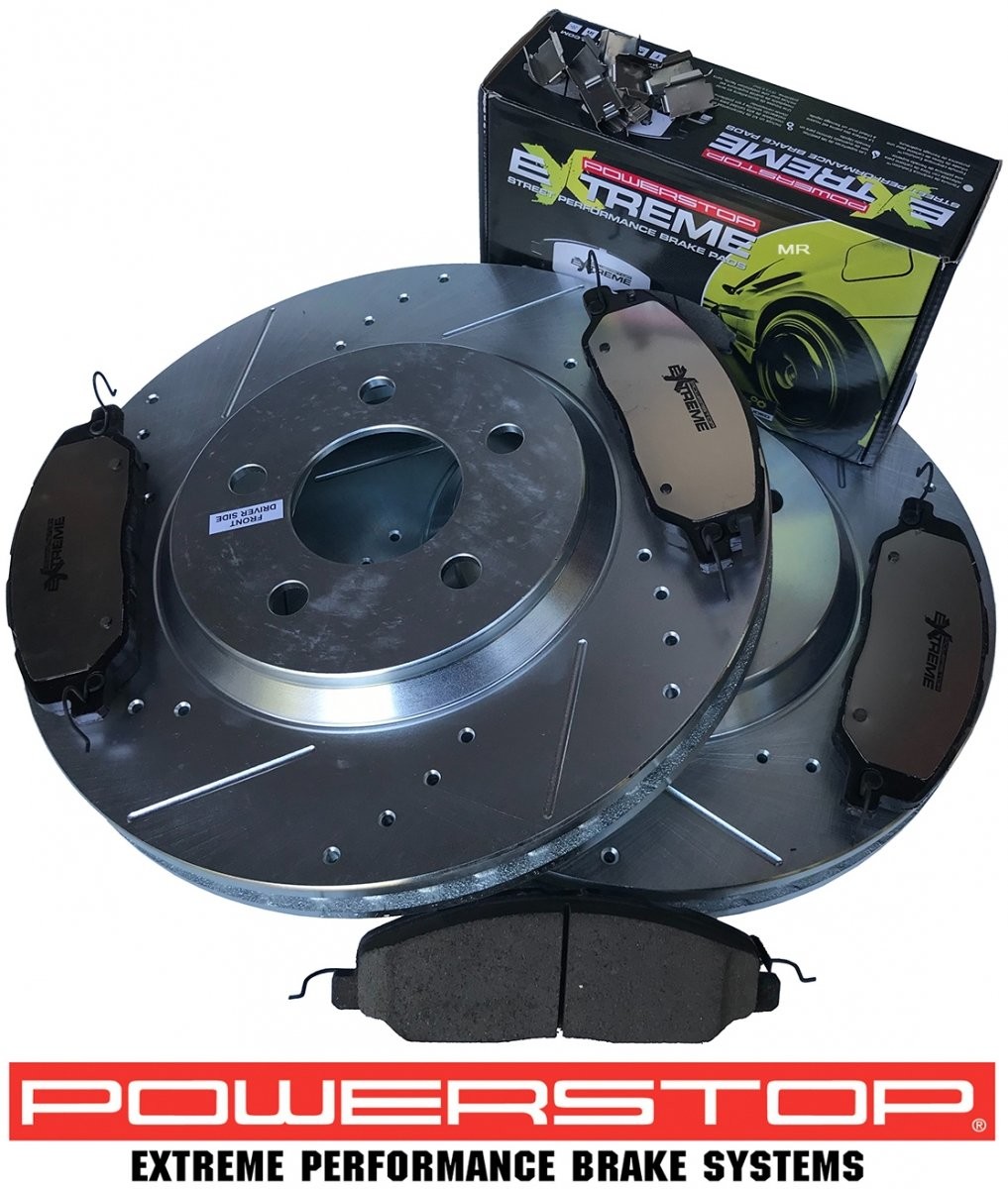 Przednie klocki Z26 + tarcze hamulcowe POWERSTOP 316mm Ford Mustang 2005-2014 AR8171XPR+Z26-1463