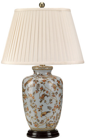 Elstead Lighting Lampa stołowa Gold Birds & Berries dekoracyjna oprawa w kolorze biało-złotym GOLD BIRDS/TL
