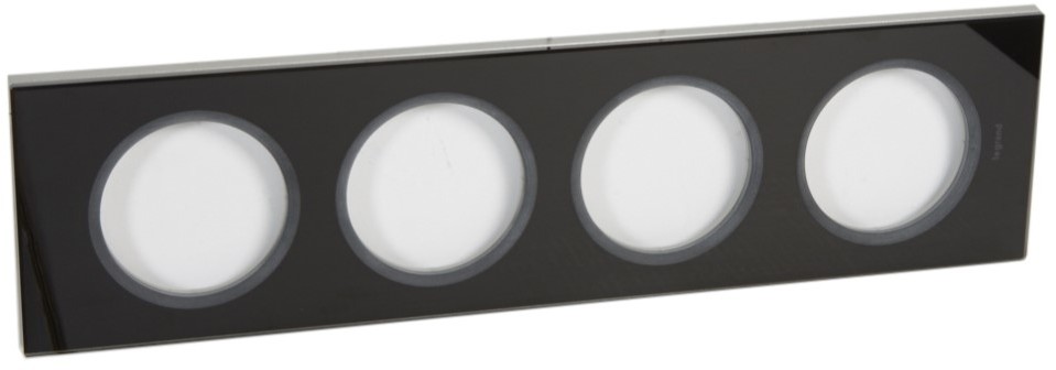 Legrand Ramka poczwórna Celiane 069304 szkło czarny grafit