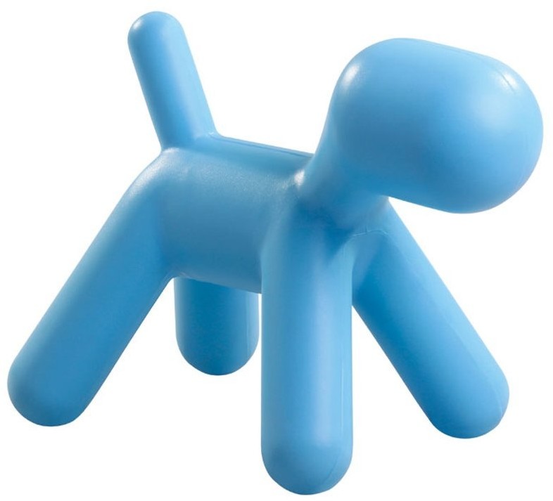 King Home Stołek PIESEK niebieski - polipropylen PC-025.BLUE