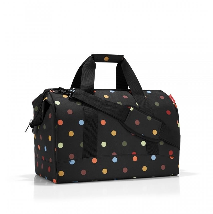 REISENTHEL Torba allrounder L dots - multikolor || czarny