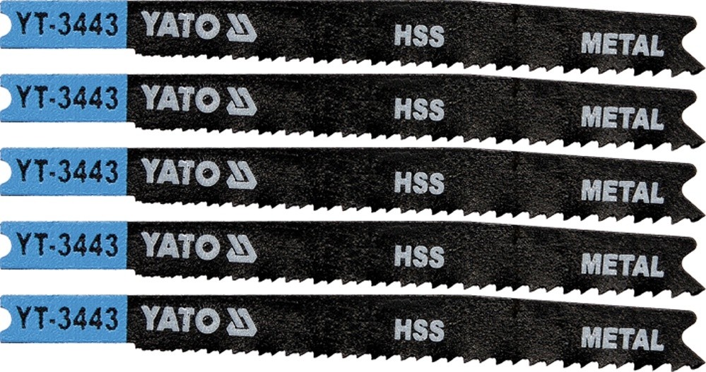 Yato brzeszczot do wyrzynarek typ u, 21-16 tpi, do metalu, 5 szt YT-3443