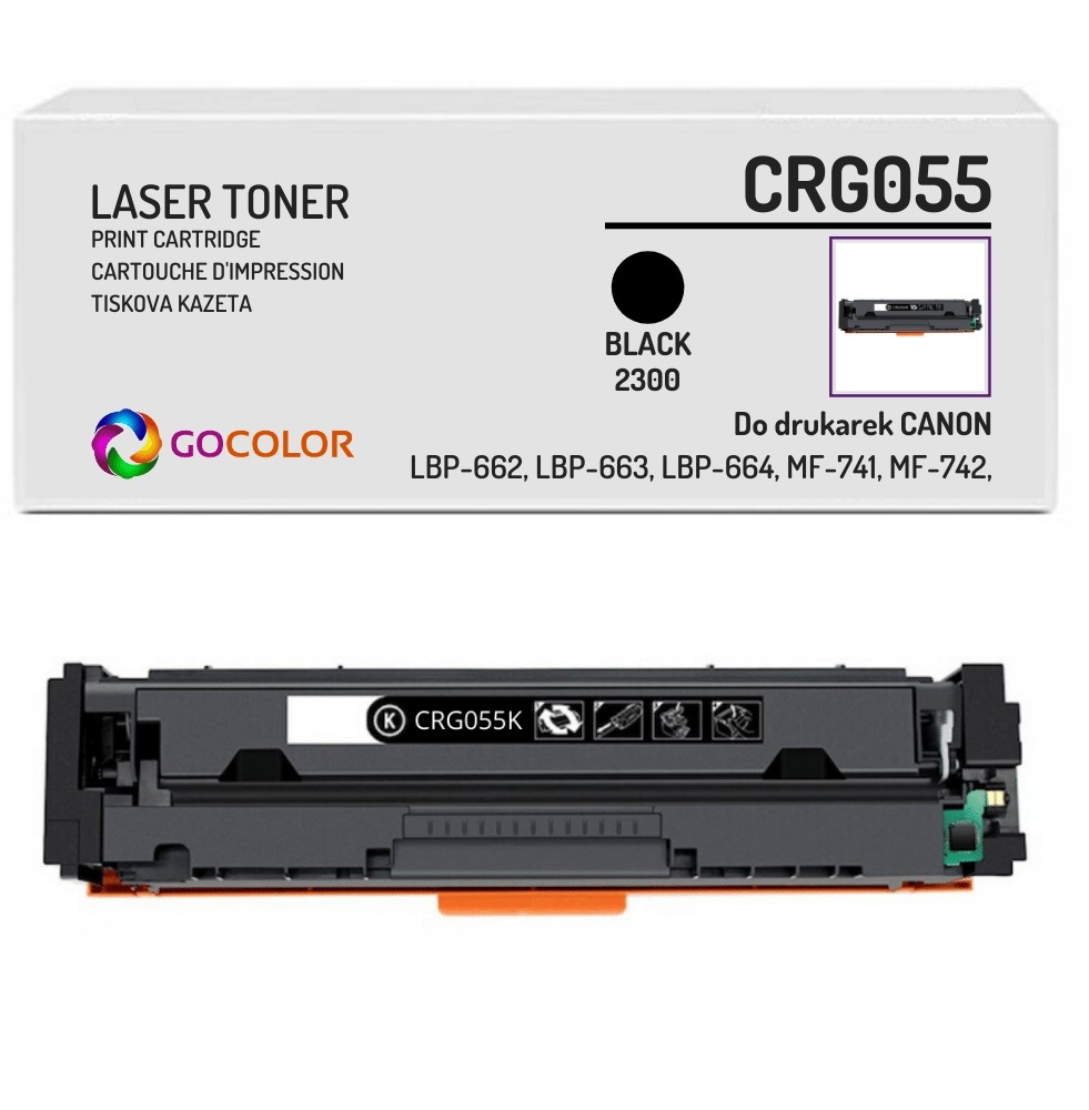 Toner CRG055K zamiennik do Canon iSENSYS MF744Cdw