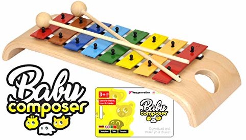 Voggenreiter Zestaw dzwonków dla dzieci w wieku od 3 do 6 lat wraz z aplikacją Baby Composer do nauki, do smartfona, tabletu i komputera 54700673