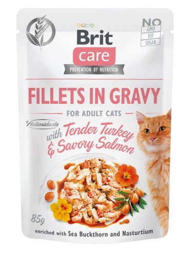 Brit Care Cat Pouch Turkey Salmon 85g 104-100528