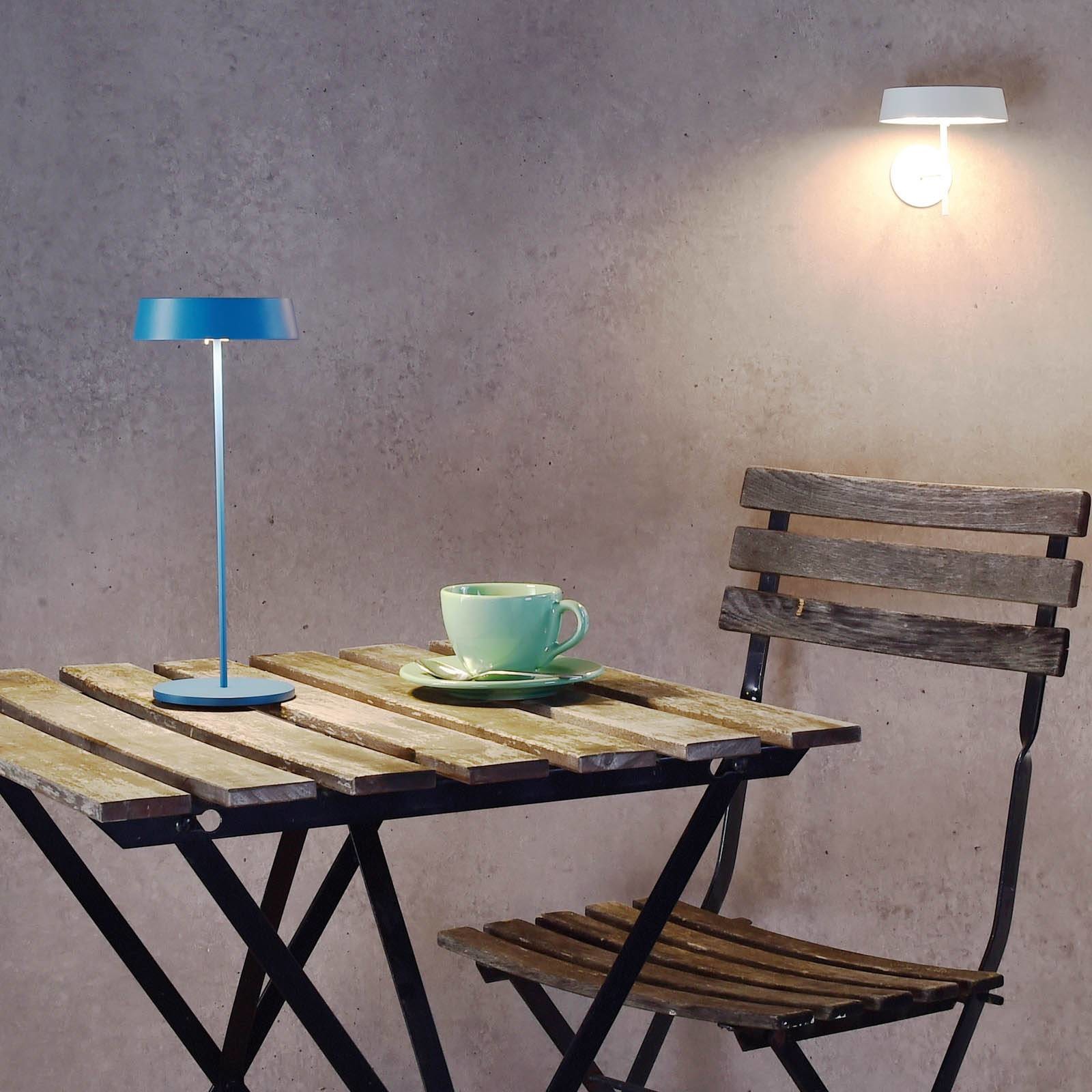 DEKO-LIGHT Lampa stołowa LED Miram akumulator, niebieska