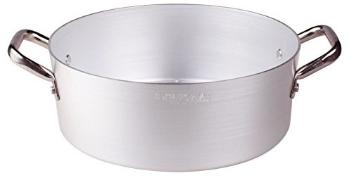Pentole Agnelli pentole agnelli rynka z aluminium z 2 uchwytami, ze stali nierdzewnej, 30 cm PCMX0630