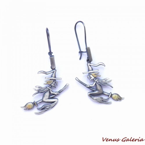 Kolczyki srebrne - Wiedźmy 910