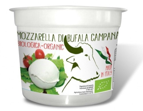 MOZZARELLA (z mleka bawolego, marka BIOLOGICA) MOZZARELLA Z MLEKA BAWOLEGO (1 kulka w kubeczku) BIO 320 g - BIOLOGICA BP-8032589051083