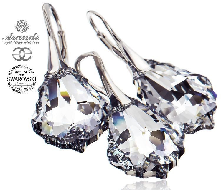 Arande SWAROVSKI piękny komplet BAROQUE COMET SREBRO 701136