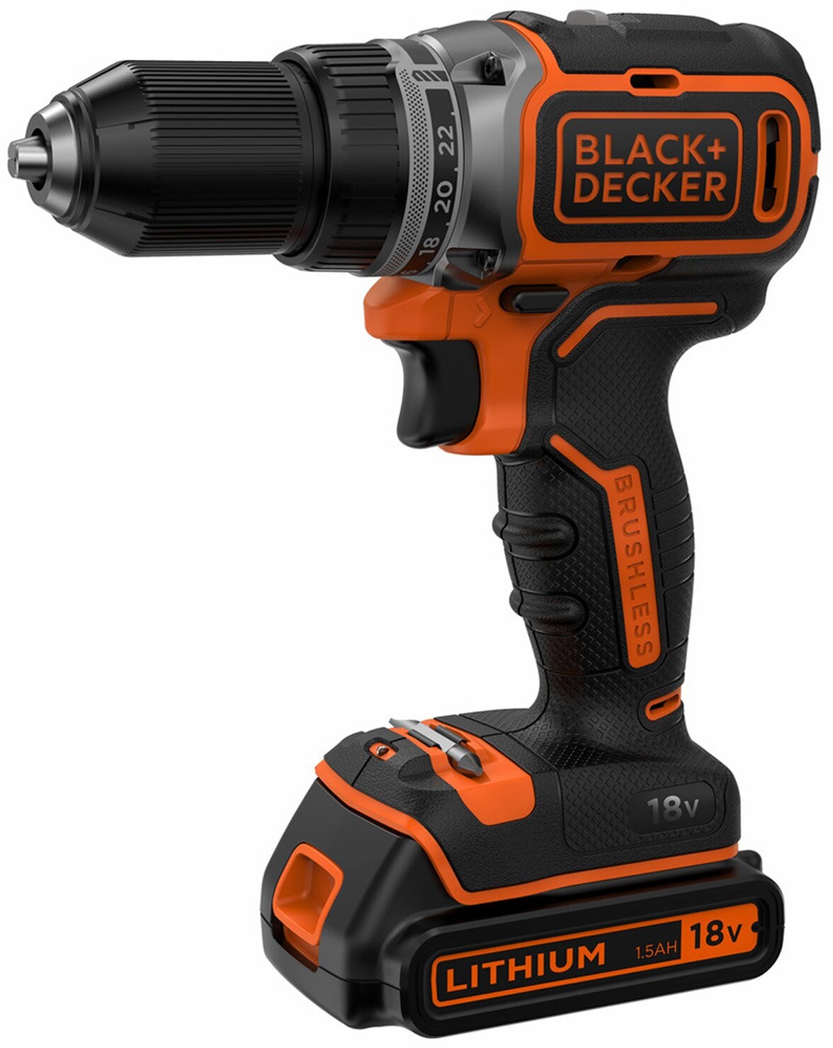 Black&Decker Wiertarko-wkrętarka 18V 2 x 1,5Ah
