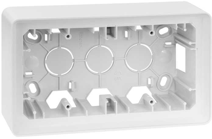 Kontakt KONTAKT_SIMON Puszka natynkowa podwójna DETAIL 82 Biały 8200760-030