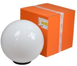 Lunares Lampa Kula Ogrodowa Dekoracyjna Biała 50 cm Luna Ball LB50B