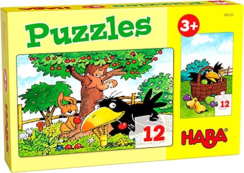 Фото - Пазли й мозаїки HABA Puzzles Obstgarten. 2 x 12 Teile 