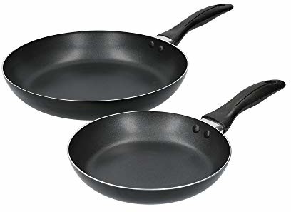 KitchenCraft Patelnia  patelnie 28/20 cm aluminiowe czarne 2 szt twm_952950