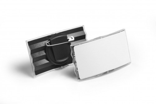 Durable Identyfikator z kombi-klipem - wypukły - 40x75 mm /25 szt 812858