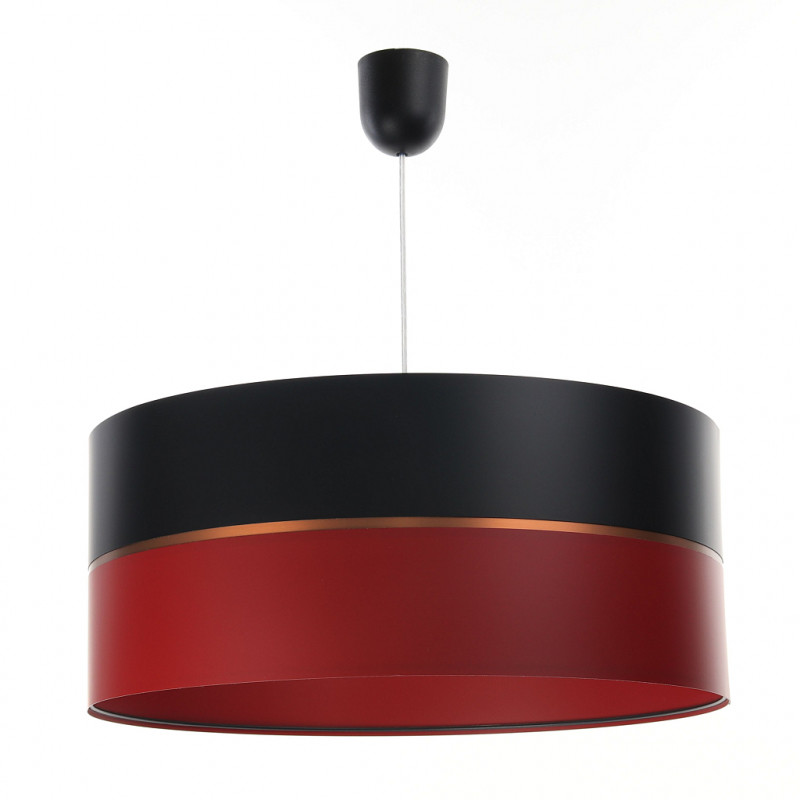 ImoLight Lampa wisząca Glamm czarno-czerwona 40cm 0P0-009-40cm