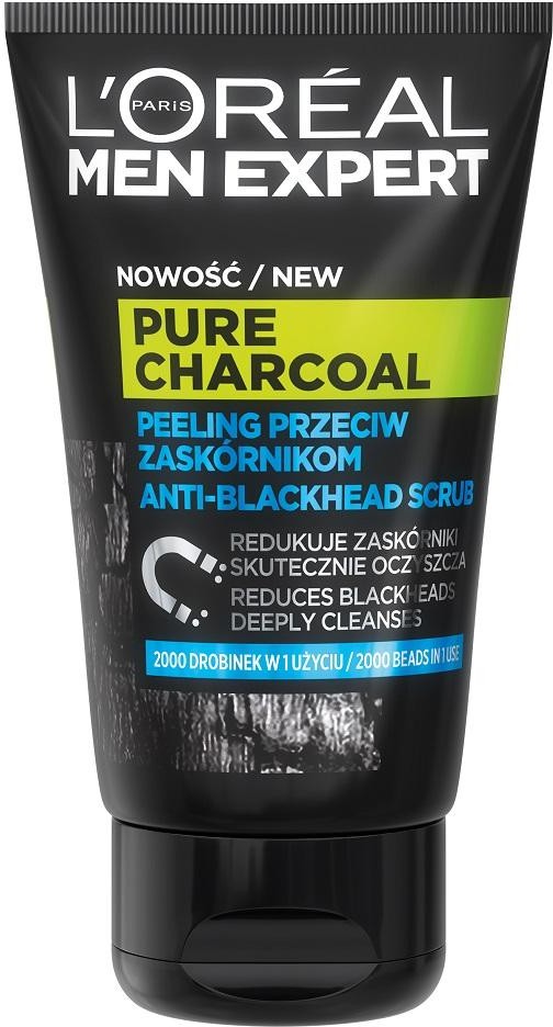 L'Oreal Paris L'Oreal Paris Men Expert Pure Charcoal peeling do twarzy przeciw zaskórnikom 100ml