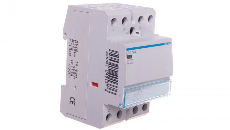 Hager polo Stycznik modułowy 63A 0Z 4R 230V AC ESC464 ESC464