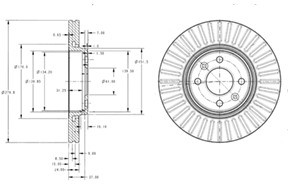 Delphi Tarcza hamulcowa BG3430
