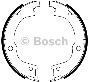 Bosch Szczęka hamulca ręcznego 0 986 487 780