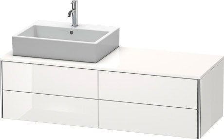 Duravit XSquare Szafka podumywalkowa 140x54,8x40 cm wisząca biały połysk XS4913L8585 Kraków XS4913L8585