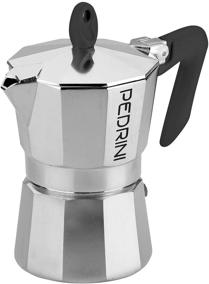 Pedrini Kawiarka Aluminiowa Ciśnieniowa Brillant Kafetiera Na 3 Filiżanki Espresso 3 Tz)