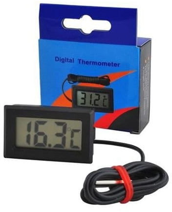 MAXY C.O. Termometr LCD do lodówki z sondą