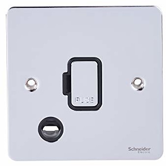 Schneider Electric GU5203BPC Ultimate Płaska płyta, nieprzełączane połączenie bezpiecznika, chrom - opakowanie 1 szt. GU5203BPC