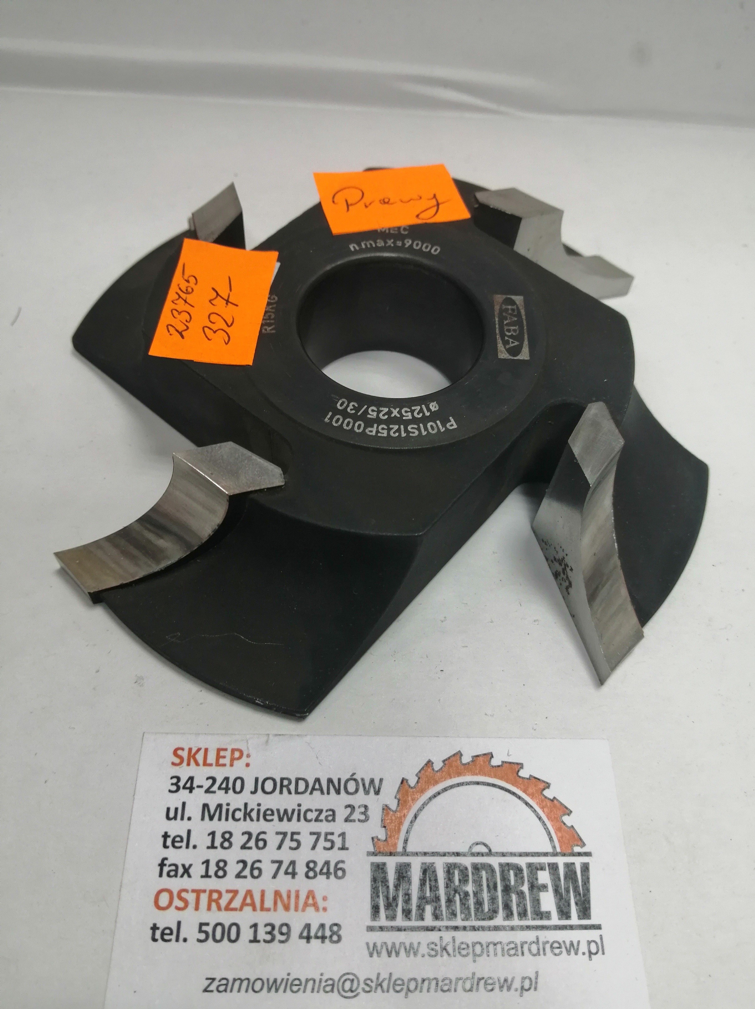 FABA Frez Do Ćwierćwałka R-20 PRAWY HSS P101S125P0001 23765