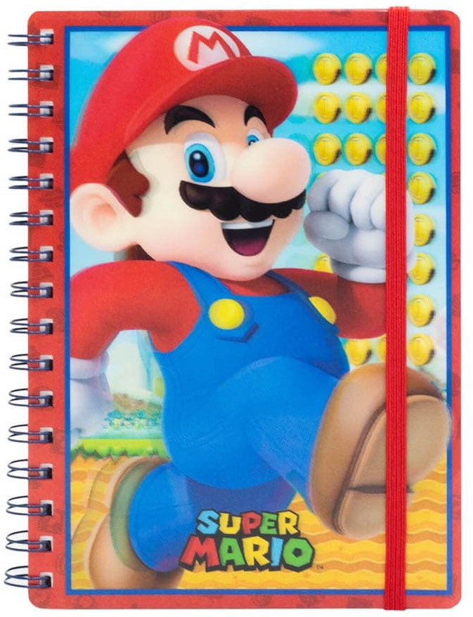 Pyramid Entertainment Gadżet Super Mario Zeszyt Notatnik 3D