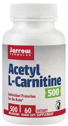 JARROW FORMULAS JARROW FORMULAS Acetyl L-Carnitine 500mg (Acetyl L-Karnityna) 60 Kapsułek wegetariańskich