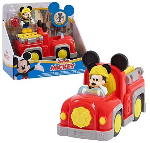MICKEY&MINNIE MICKEY&MINNIE, Pojazd z 1 figurką 7,5 cm i 1 akcesoriami, model strażacki, zabawka dla dzieci od 3 lat, MCC063 MCC063