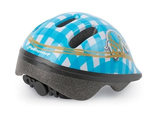 Modi POLISPORT kasków Baby P1 słoń rowerowy dla dzieci rozmiar XXS 44 48 cm niebiesko-białe 18740208