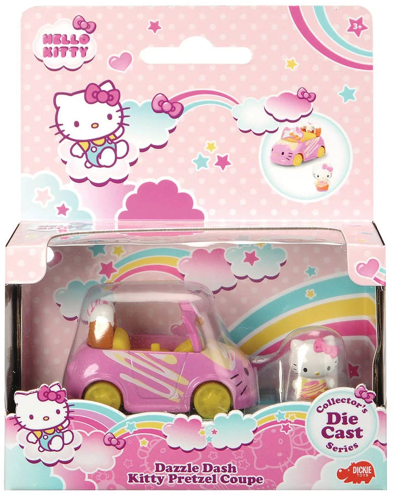 Dickie Toys Hello Kitty. Samochód z figurką Kitty Pretzel